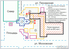 План местоположения Троицкой церкви.