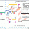 План местоположения Троицкой церкви.