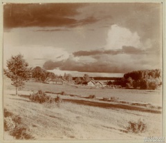 Деревня Татариново, где находился перевязочный пункт. Бородино. 1911.  Фото Прокудина-Горского.