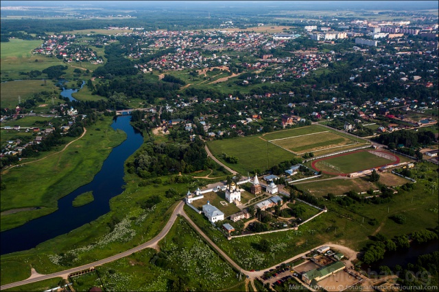 Можайский Лужецкий Рождества Богородицы Ферапонтов мужской монастырь (вид сверху)