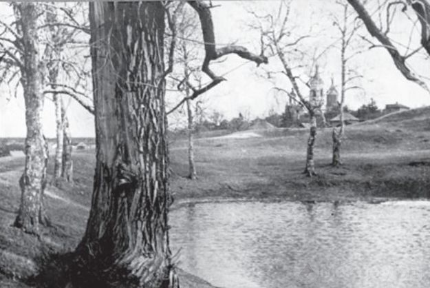 Пруд на Никольской горе.  Примерно конец 1930-х. Фото Кудринского Н.Н.