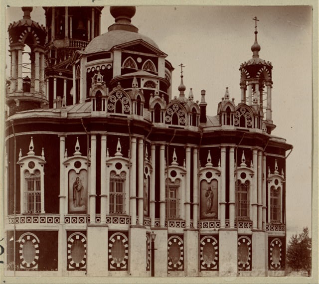 Детали стены Никольского собора. 1911 г.  Фото Прокудина-Горского.