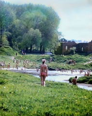 Можайск.  У водокачки. "Лягушатник". 1977-78 год. Фото Н.Никитина