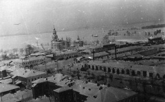 Вид Можайска, освобожденного от немецких войск, с самолета. 24.01.1942 г. Фото Чернова, Кислова. РГАКФД