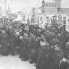 Митинг в Можайске состоявшийся на следующий день после изгнания фашистов. Январь 1942 г. Фото Аркадия Шайхета.